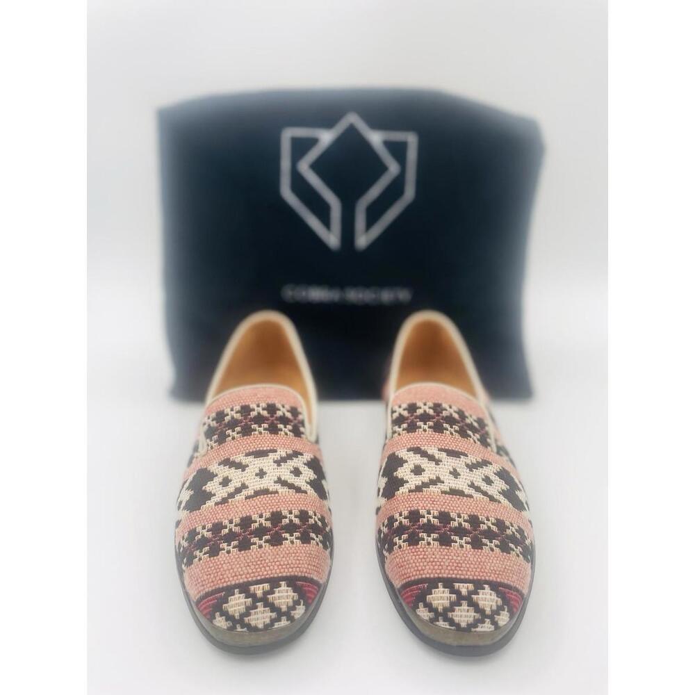 Cobra Society Women’s US 6/EU 36 Multicolor Geometric Stitched Loafers